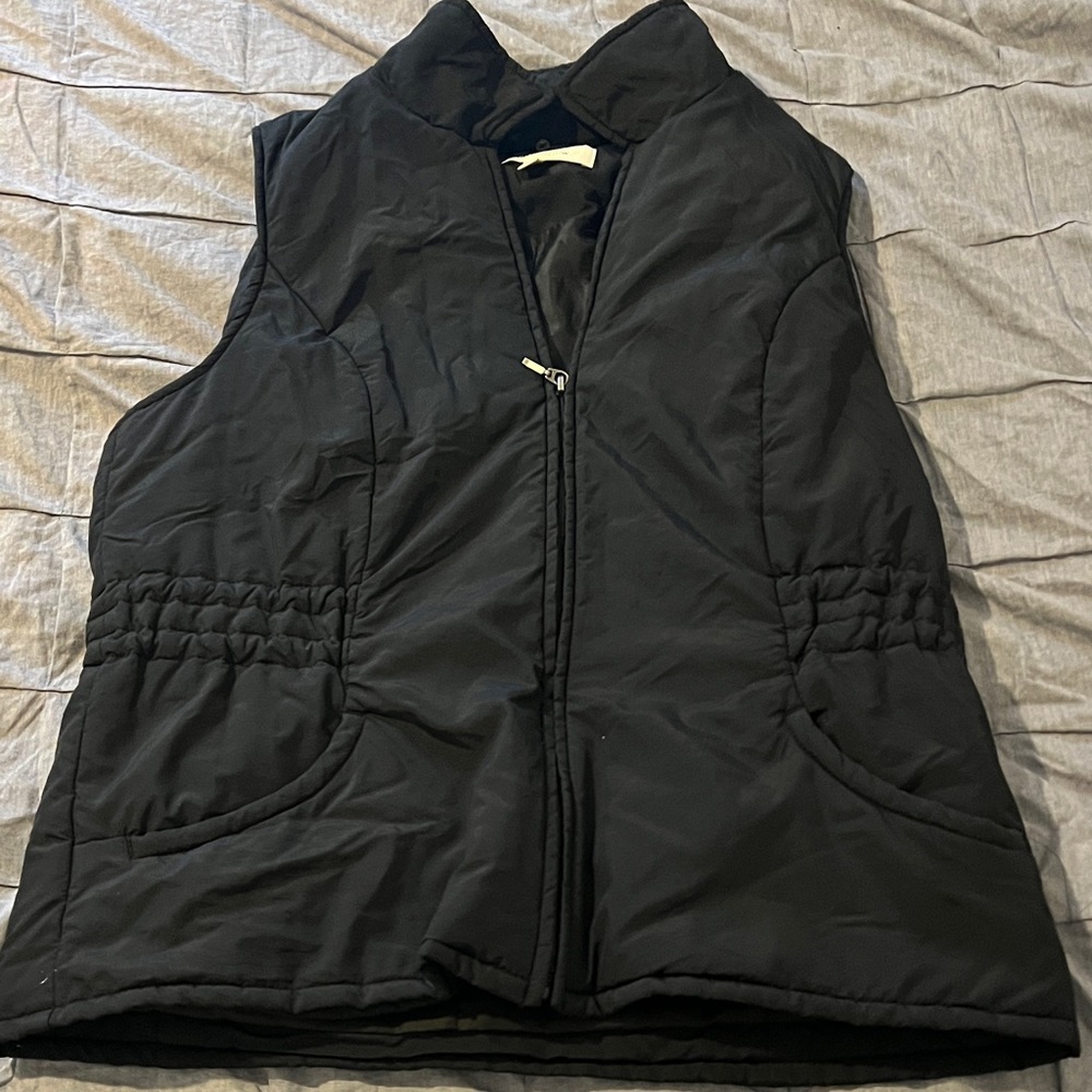 Croft & Barrow Quilted Black Vest